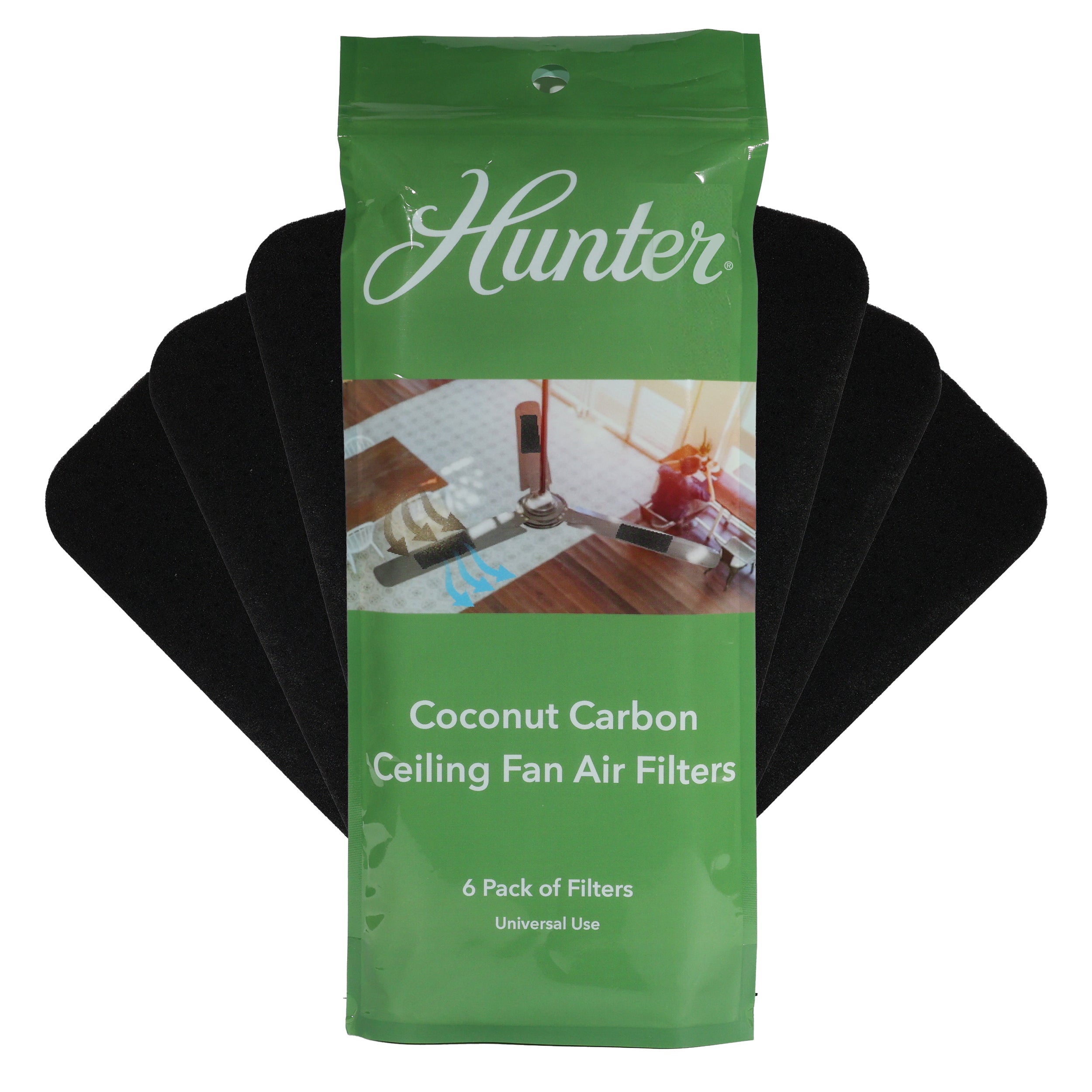 h-cfbf6_20studio_3 Hunter Fan Company Coconut Carbon Ceiling Fan Blade Air Filters - Image 1