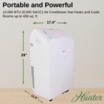 10,000 BTU (8,000 SACC) Portable Air Conditioner with Heat for Rooms Up to 450 Sq. Ft. HPAC-12C150P - Image 3